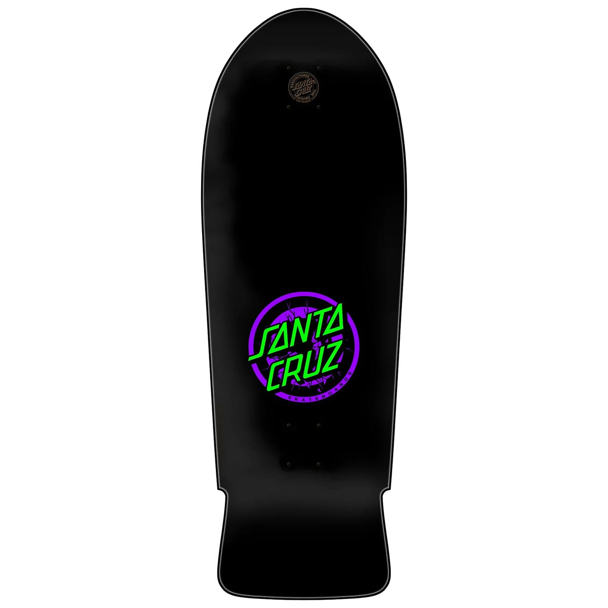 Santa Cruz - Rob Roskopp One Blacklight 10.35 Reissue Skateboard Deck Top