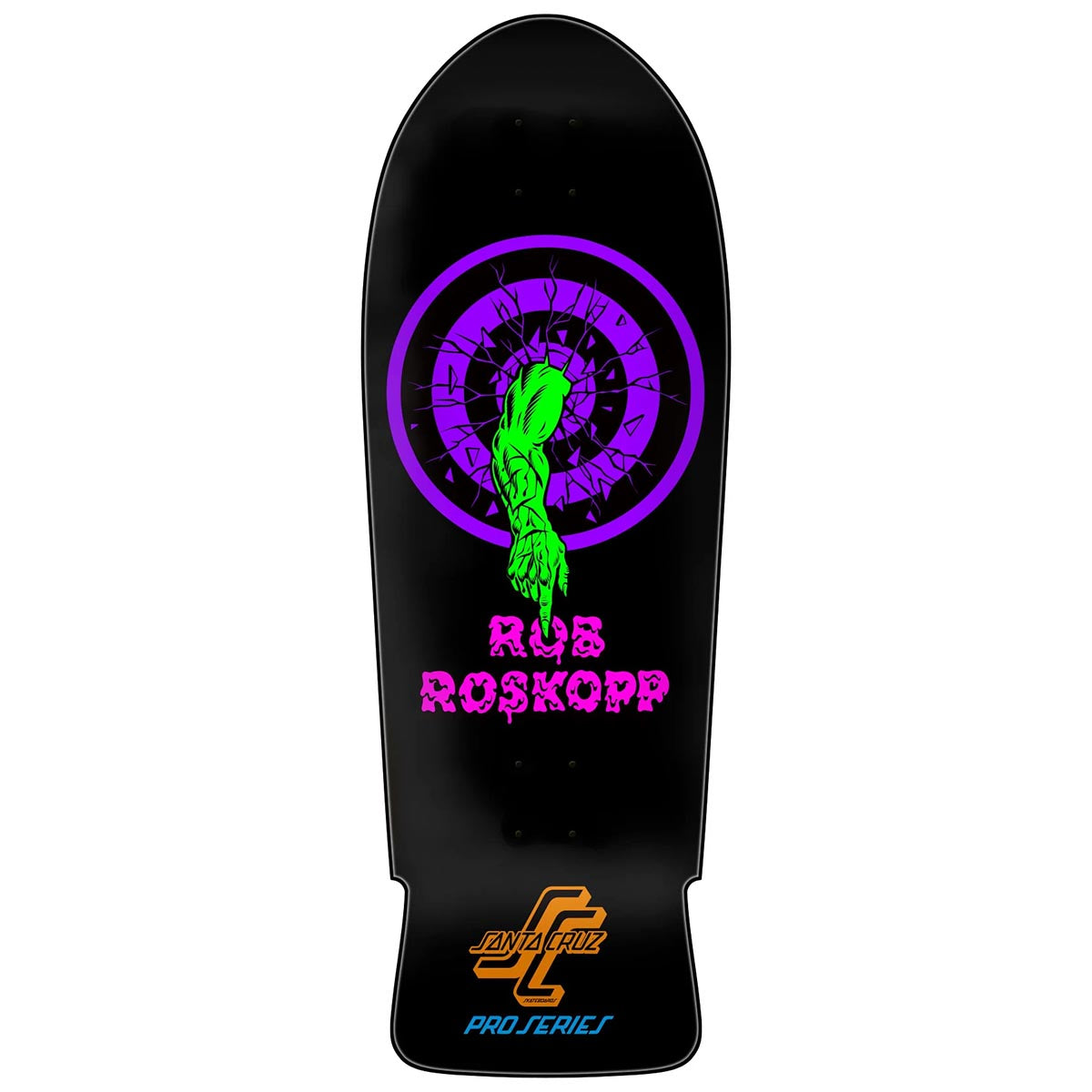 Santa Cruz - Rob Roskopp One Blacklight 10.35 Reissue Skateboard Deck