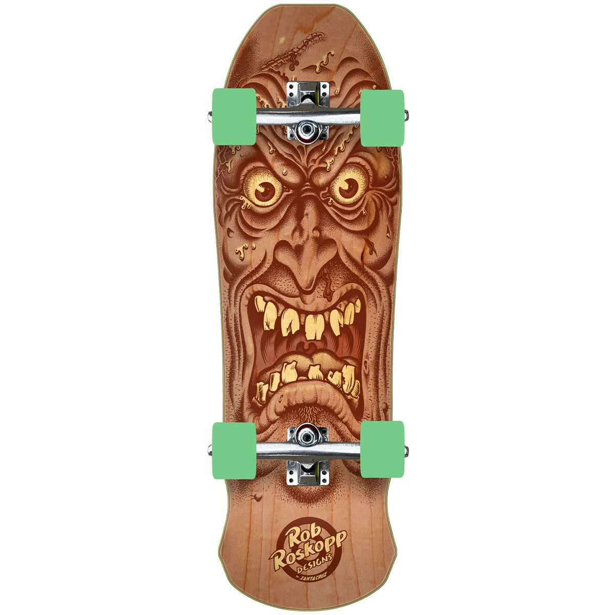 Santa Cruz - Roskopp Face Reissue 9.5 Complete Skateboard.