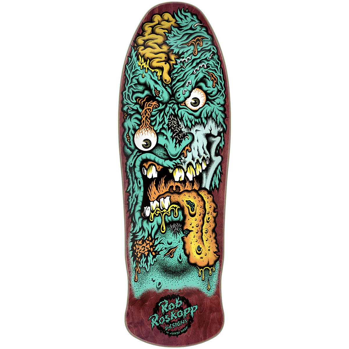 Santa Cruz Rob Roskopp Face Two 9.9 Reissue Skateboard Deck