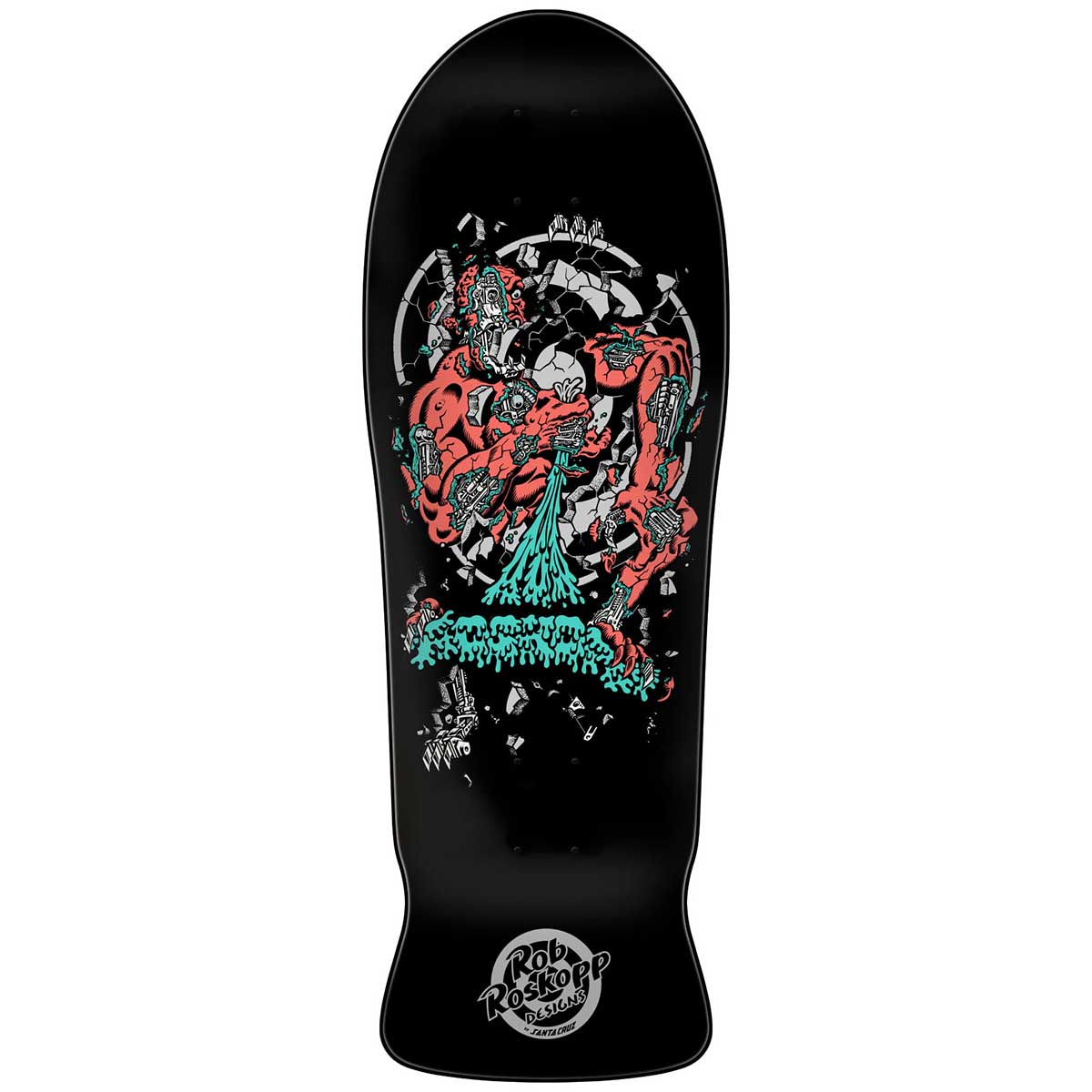 Santa Cruz - Rob Roskopp Four 10.21 Reissue Skateboard Deck.