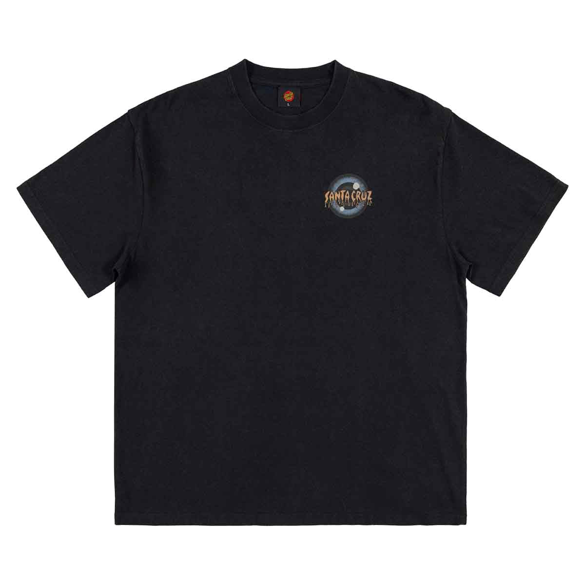 Santa Cruz Roskopp Iris Tee Off Black Front