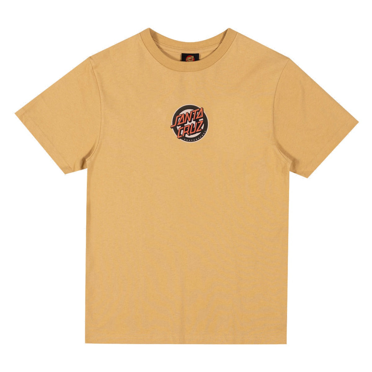 Santa Cruz - Roskopp Screaming Target Centre Youth Tee Tan - front view