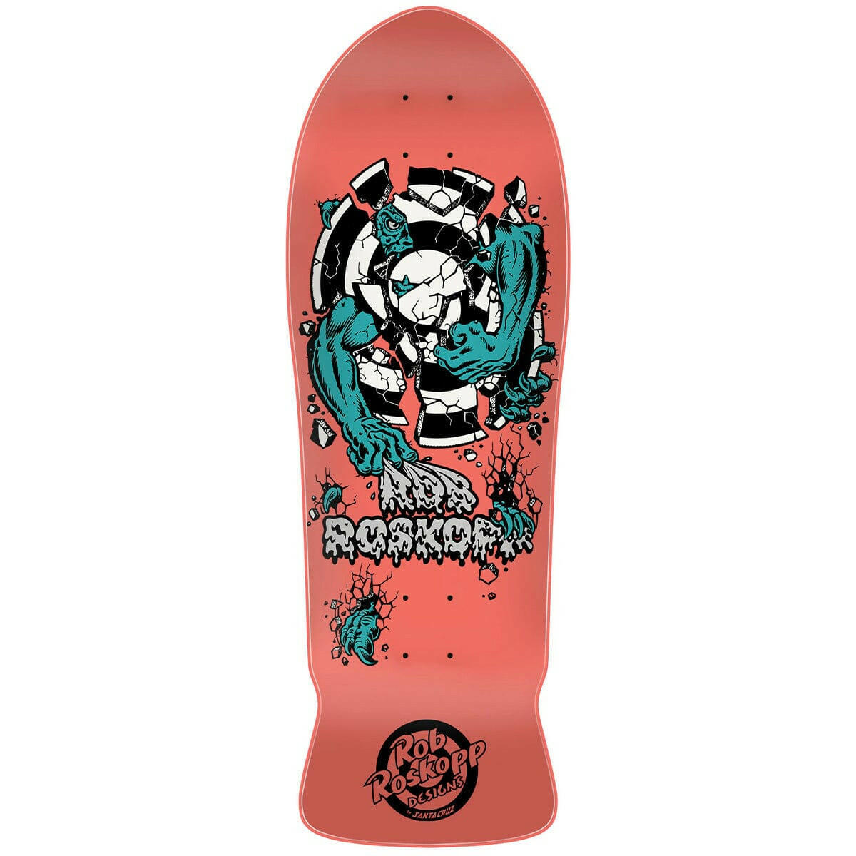 Santa Cruz - Rob Roskopp Three 10.17 Reissue Skateboard Deck.