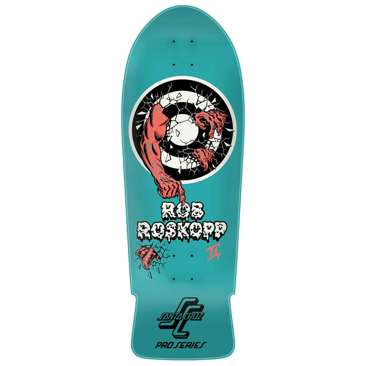 Santa Cruz - Rob Roskopp Two 9.63 Reissue Skateboard Deck.