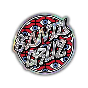 Santa Cruz Salba Eyes Dot Holographic 3.5" Sticker