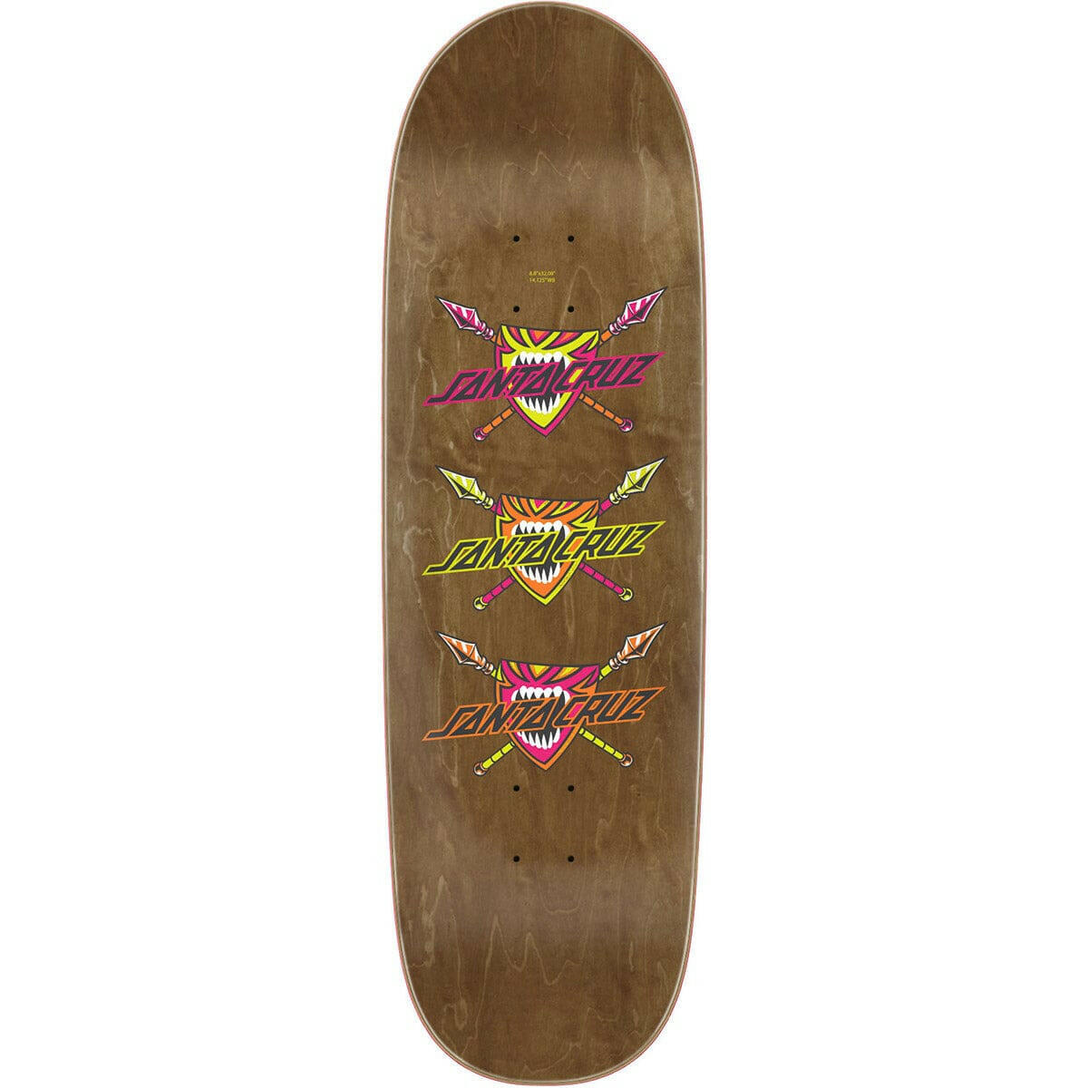 Santa Cruz - Salba Firedance 8.8 Skateboard Deck.