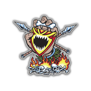 Santa Cruz - Salba Screaming Witch Doctor 4.5" Sticker.