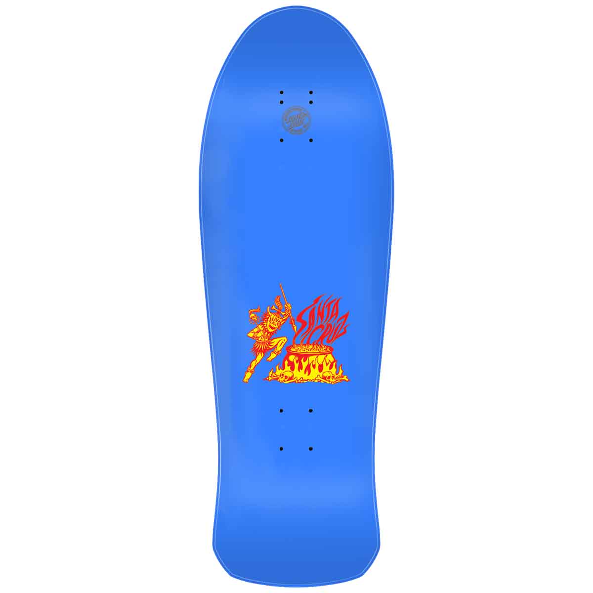 Santa Cruz Salba Tiger Blue 10.3 Reissue Skateboard Deck Top