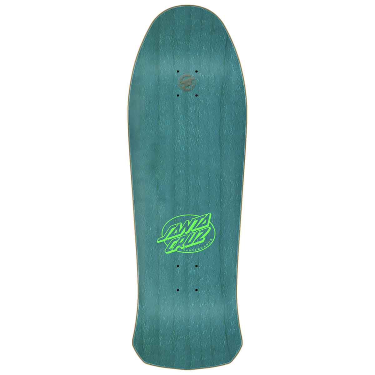 Santa Cruz Salba Witch Doctor Green 10.4 Reissue Skateboard Deck Top