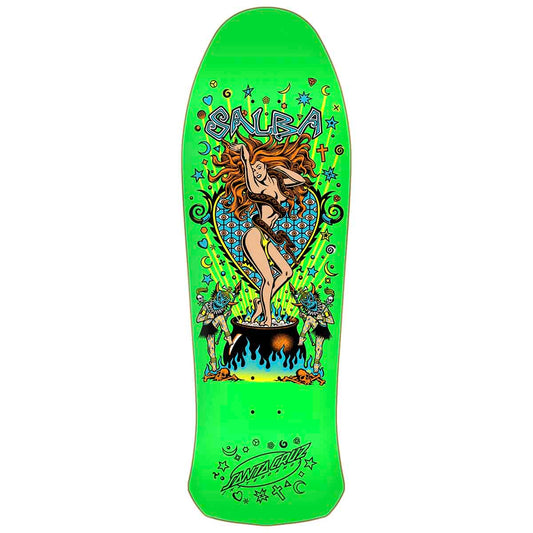Santa Cruz Salba Witch Doctor Green 10.4 Reissue Skateboard Deck