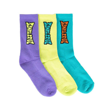 Santa Cruz - SC Arch Crew Youth Socks 3 Pack.
