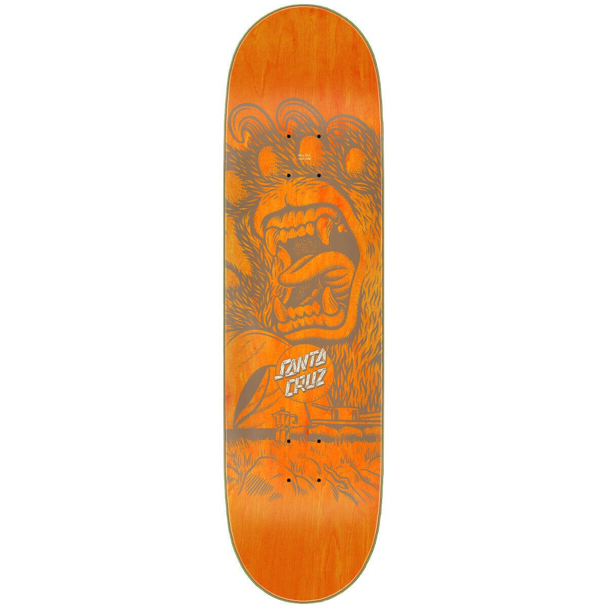 Santa Cruz - Screaming Grizzly 8.5 Skateboard Deck.