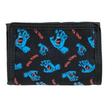 Santa Cruz - Screaming Hand All Over Wallet Black.