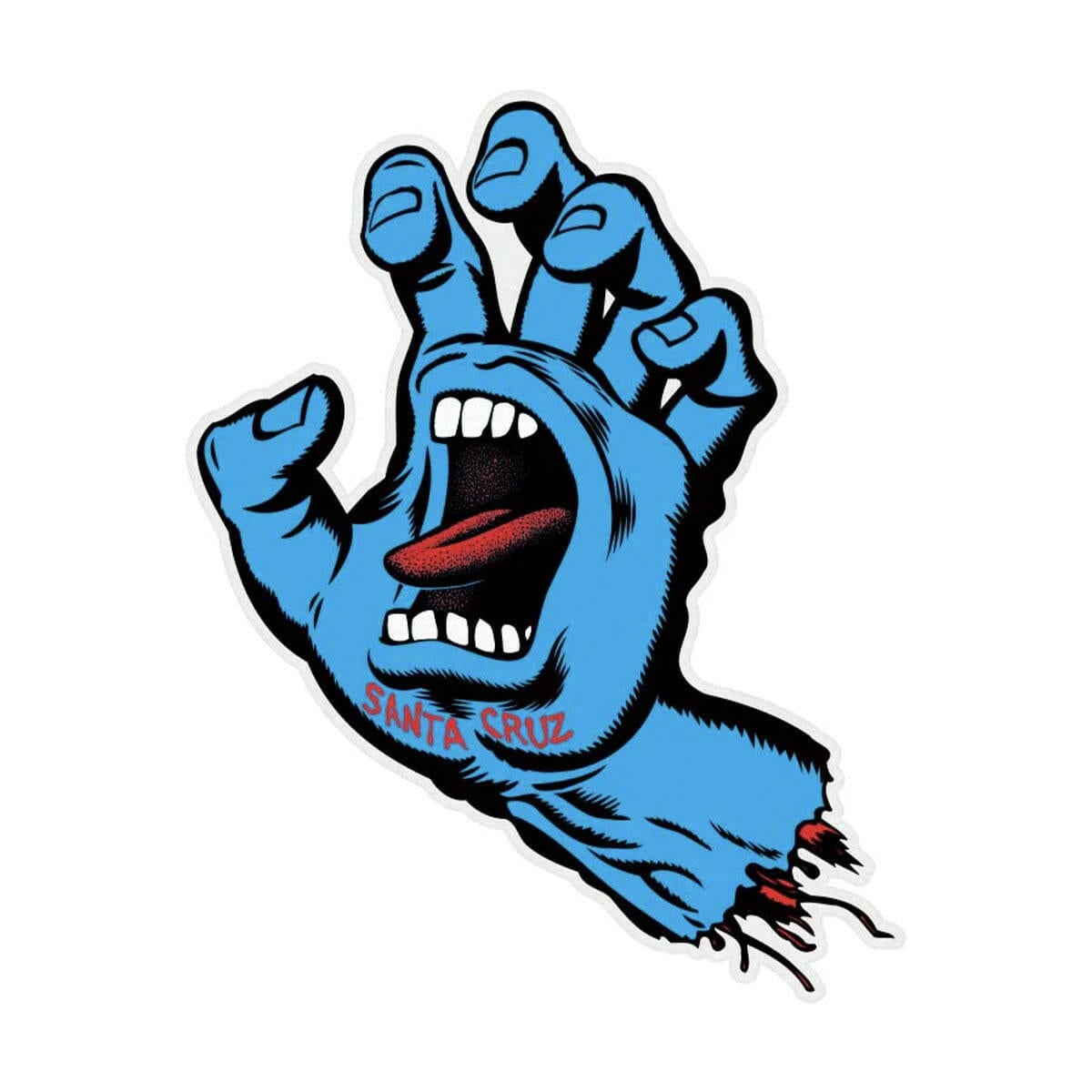 Santa Cruz - Screaming Hand 6" Sticker.
