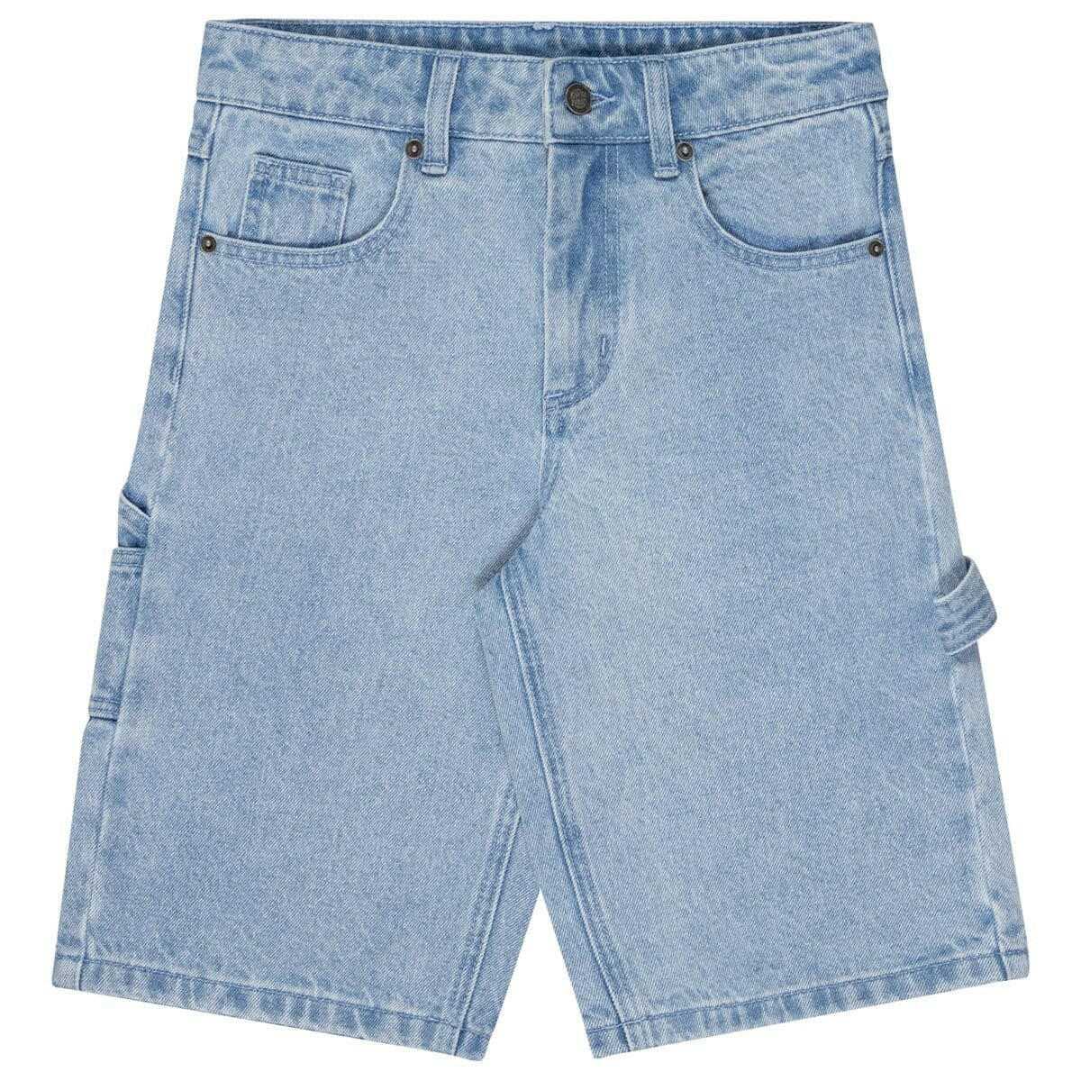 Santa Cruz - Screaming Wave Patch Youth Carpenter Shorts Light Indigo.