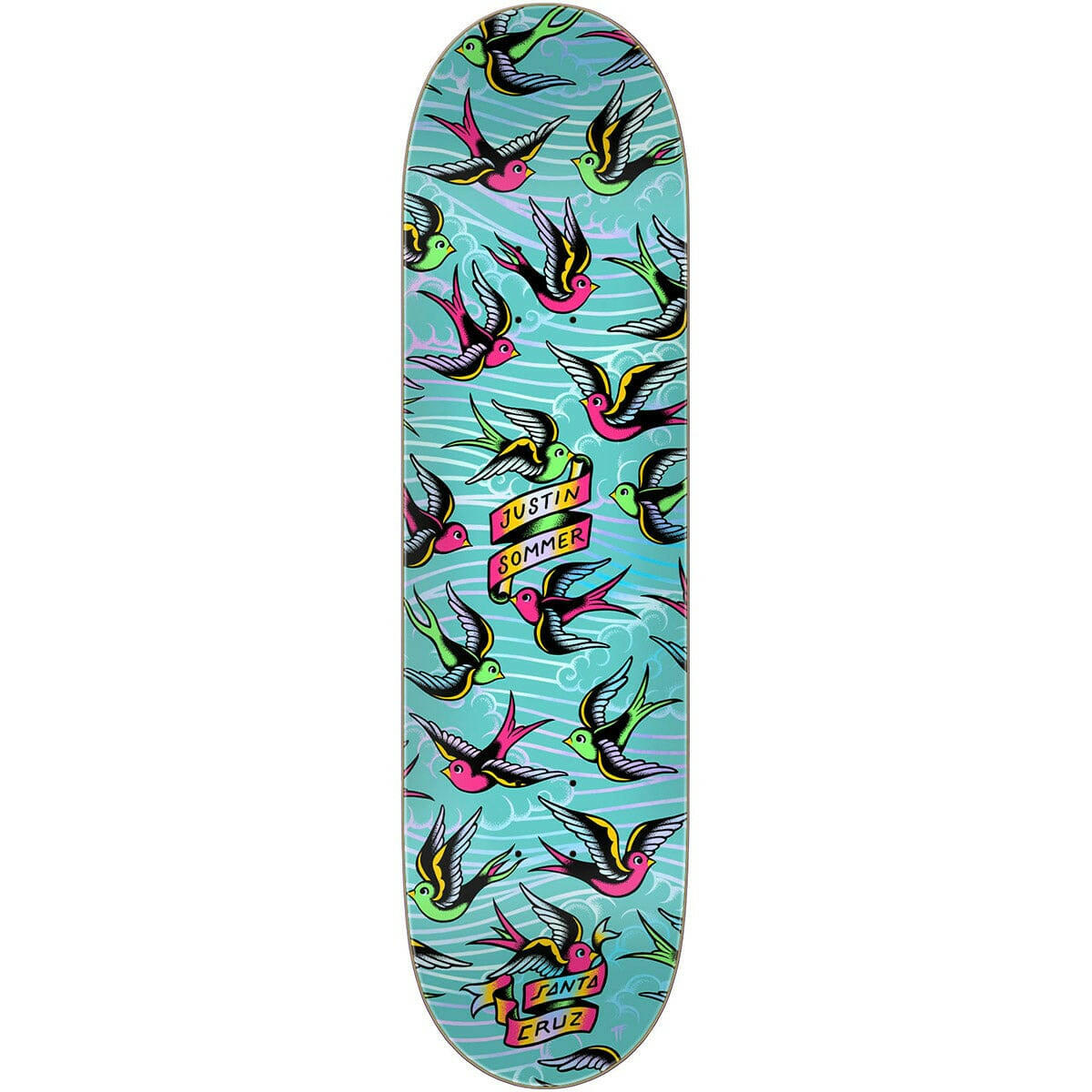 Santa Cruz - Justin Sommer Sparrows 8.0 Skateboard Deck.