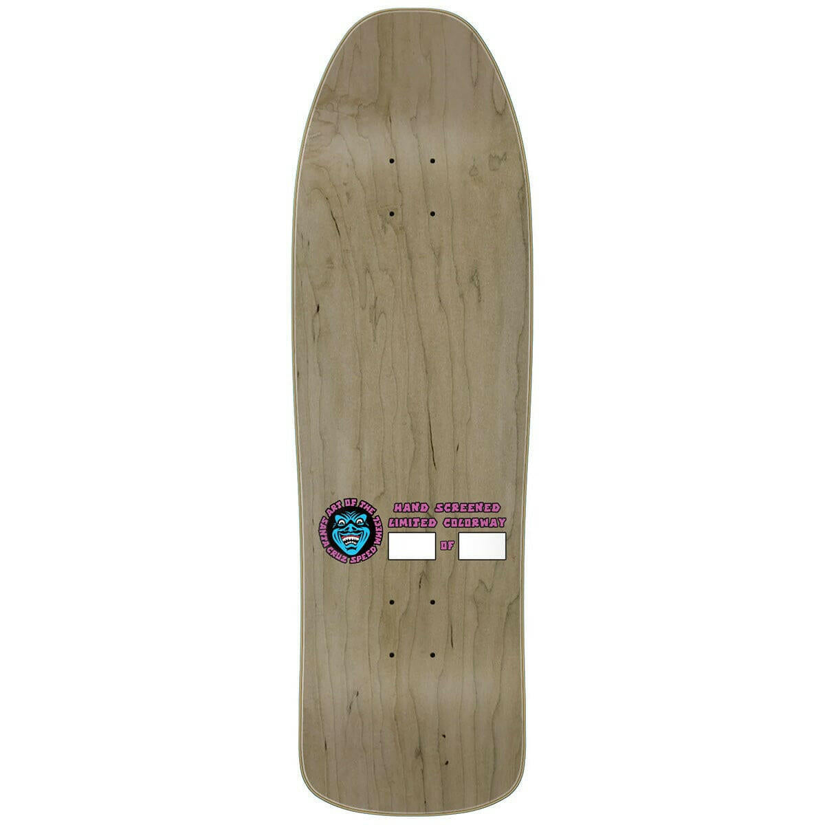 Santa Cruz - Speed Wheels Vein Hand Black/Blue 9.35 Skateboard Deck.