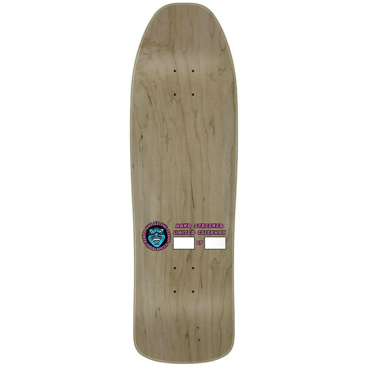 Santa Cruz - Speed Wheels Vein Hand Yellow/Blue 9.35 Skateboard Deck.