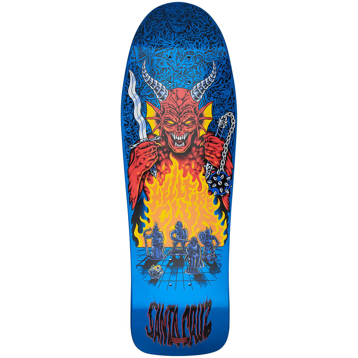 Santa Cruz X Stranger Things Knox Hellfire Pit 10.07 Skateboard Deck