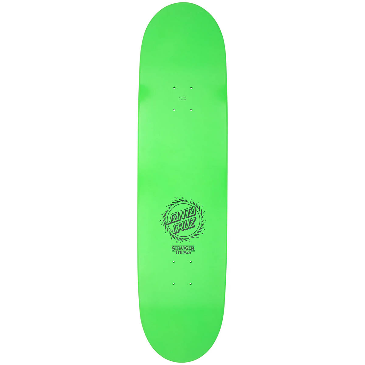Santa Cruz X Stranger Things Vecna 8.5 Skateboard Deck