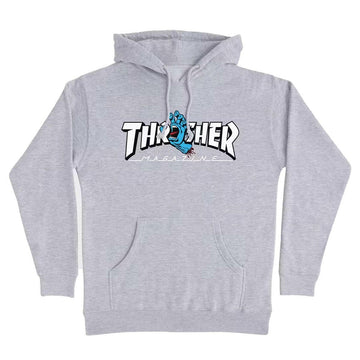 Santa Cruz - Thrasher Screaming Logo Hoodie Grey.