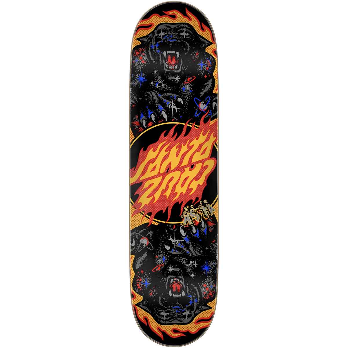Santa Cruz Tom Asta Cosmic Cat Twin 8.2 Skateboard Deck