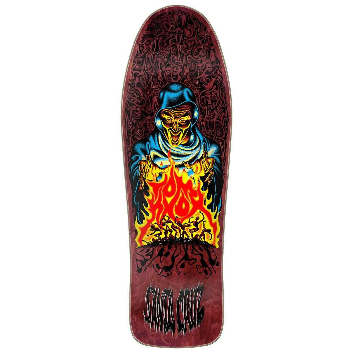 Santa Cruz - Tom Knox Firepit 10.0 Reissue Skateboard Deck.