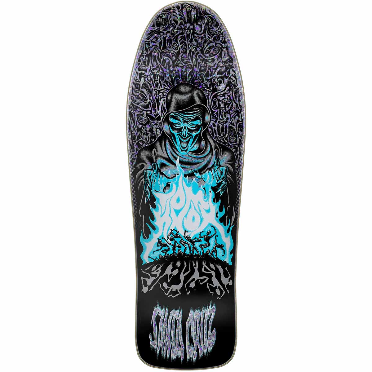Santa Cruz Tom Knox Firepit Metallic 10.0 Reissue Skateboard Deck