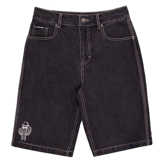 Santa Cruz - Tripper Stack Youth Carpenter Shorts Washed Black - front view