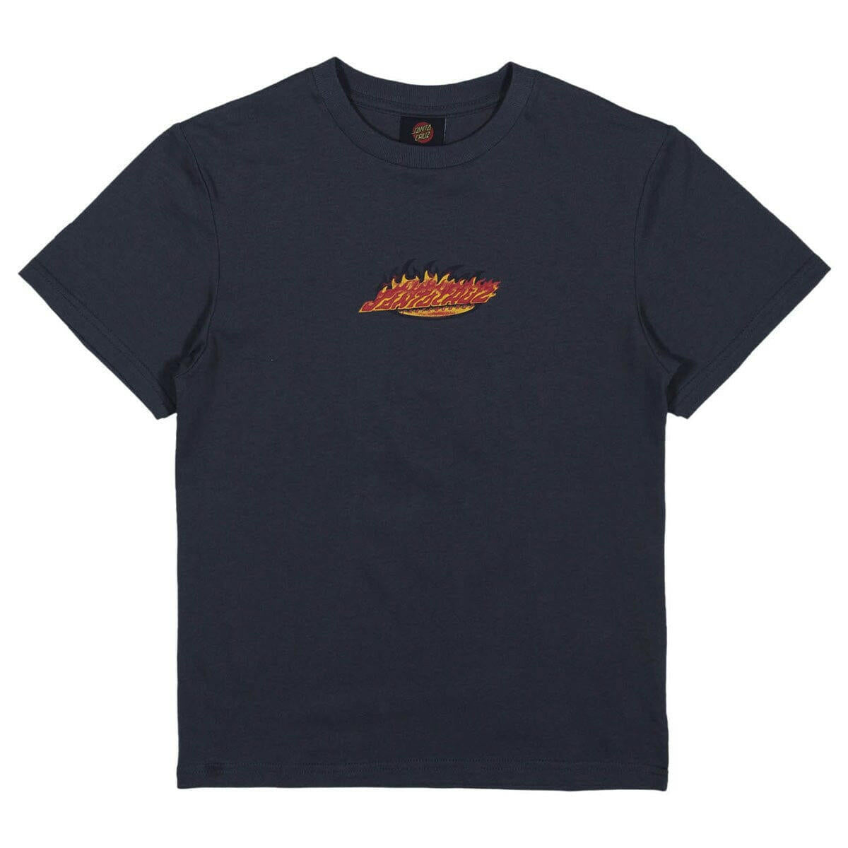 Santa Cruz - Ultimate Flame Dot Centre Youth Tee Charcoal.