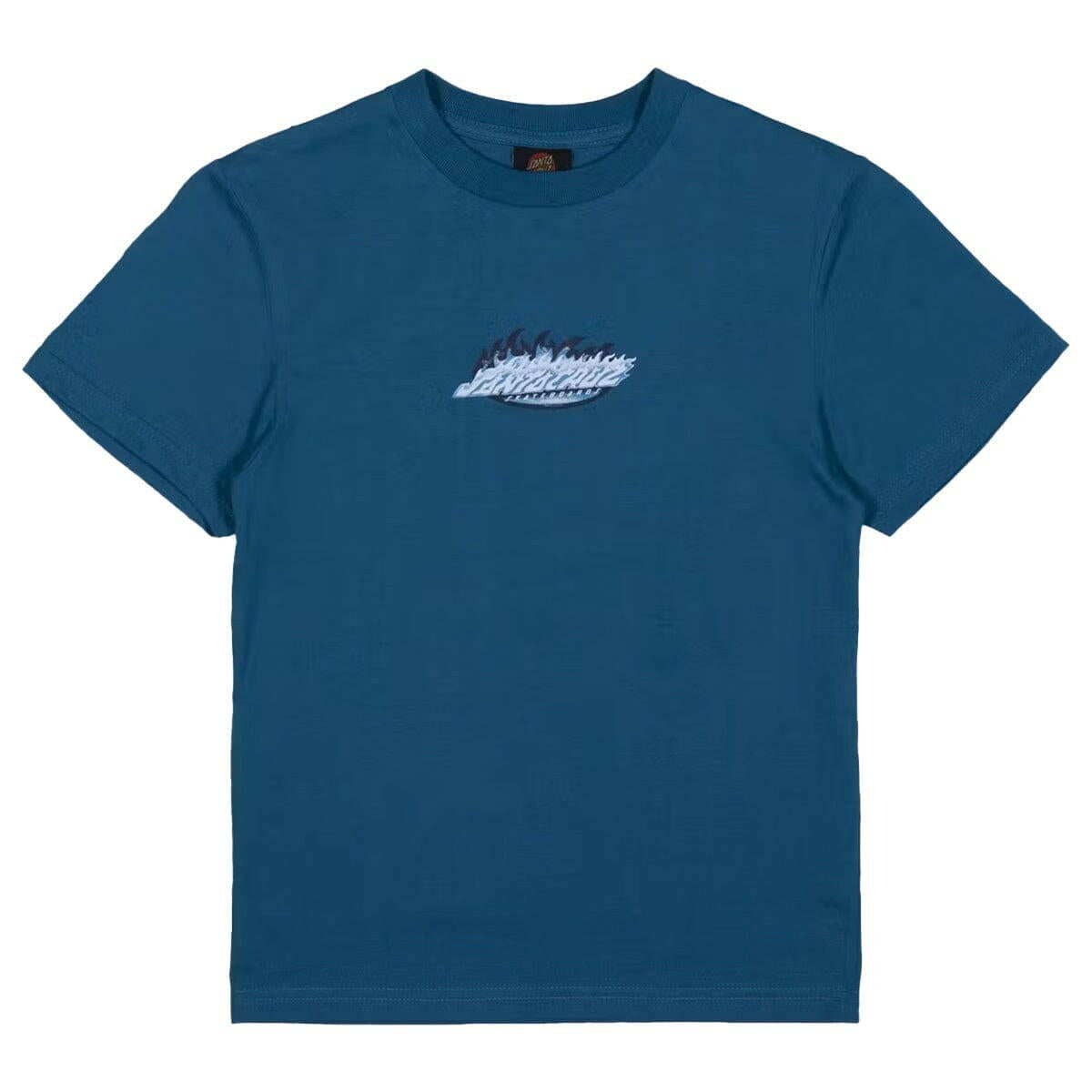 Santa Cruz - Ultimate Flame Dot Youth Tee Teal.