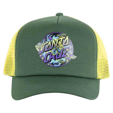 Santa Cruz Winkowski Dope Planet 2 Youth Trucker Dark Green