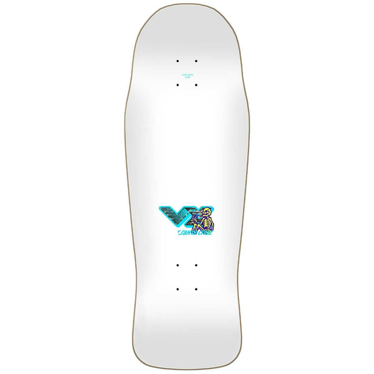 Santa Cruz - Erick Winkowski Dope Planet VX White 10.34 Skateboard Deck.