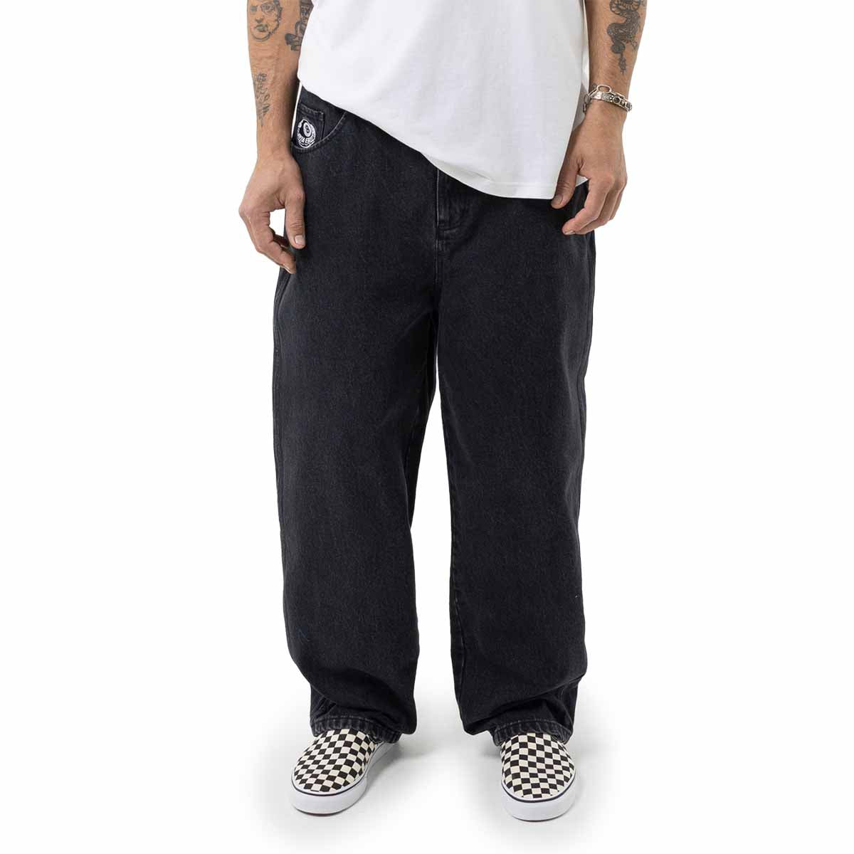 Santa Cruz Winkowski Eighth Planet Jeans Washed Black Front Model