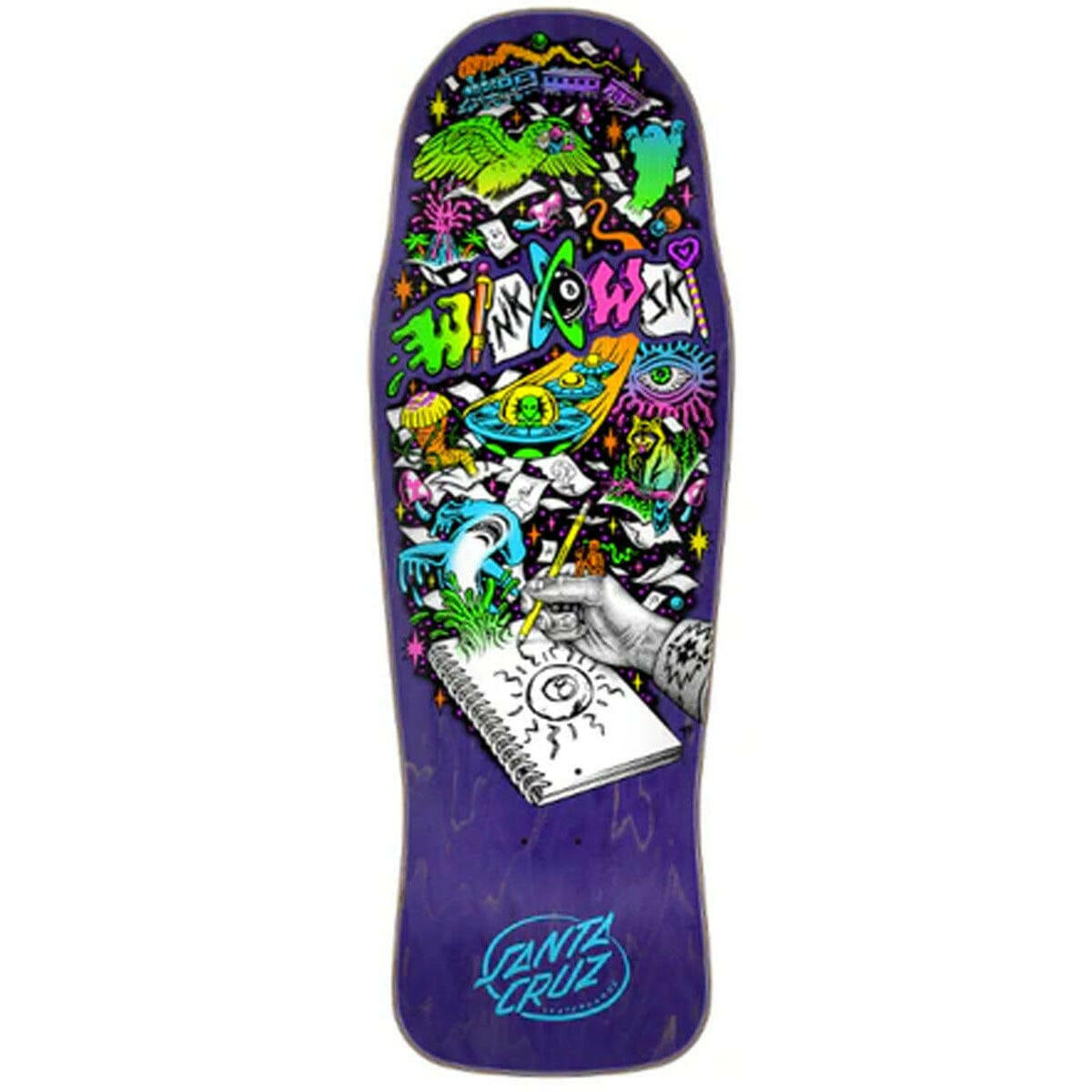 Santa Cruz - Erick Winkowski Sketchbook 10.34 Skateboard Deck.