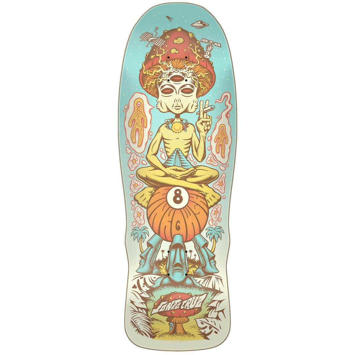 Santa Cruz - Erick Winkowski Spaced Out 10.35 Skateboard Deck.