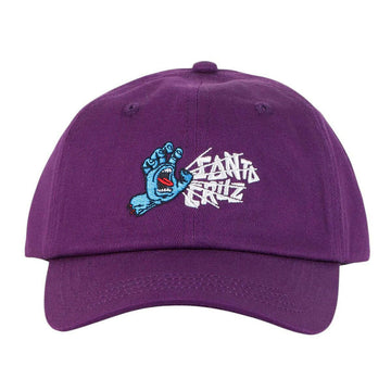 Santa Cruz - Yelling Hand Youth Unstructured Dad Cap Purple.