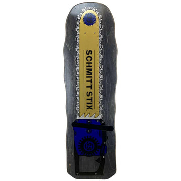 Schmitt Stix - Chainsaw Black 10.0 Reissue Skateboard Deck.