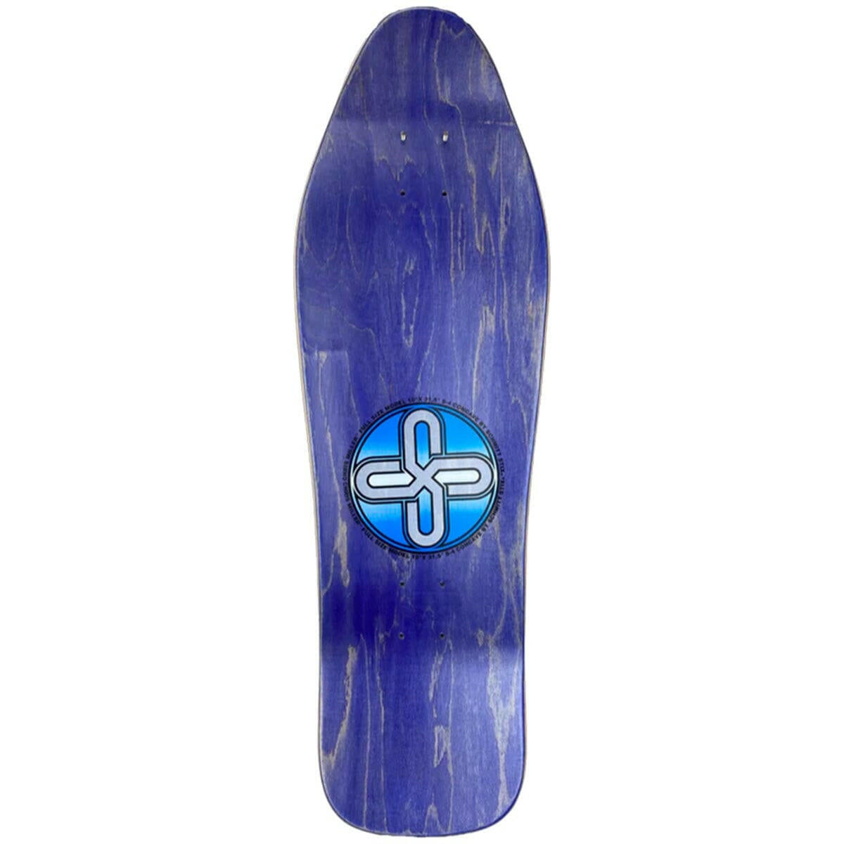 Schmitt Stix - Chris Miller III Bird In Mouth Purple 10.0 Reissue Skateboard Deck.