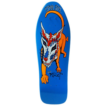 Schmitt Stix - Chris Miller Dog Blue Dip 10.0 Reissue Skateboard Deck.
