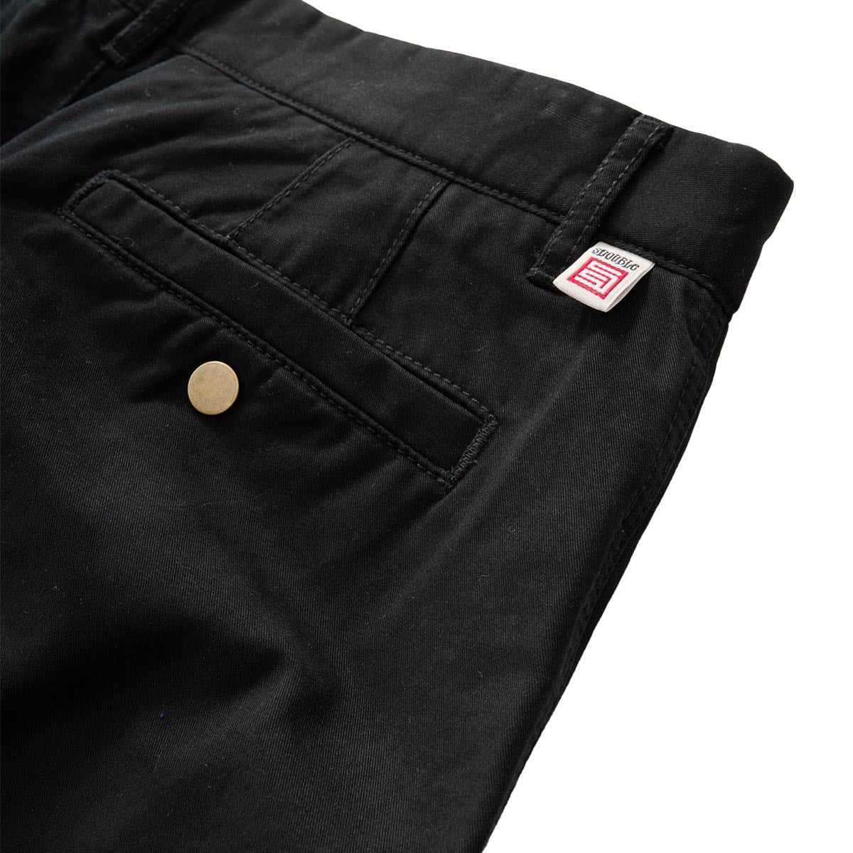 S/Double Classic Cut Chino Shorts Black Back Detail