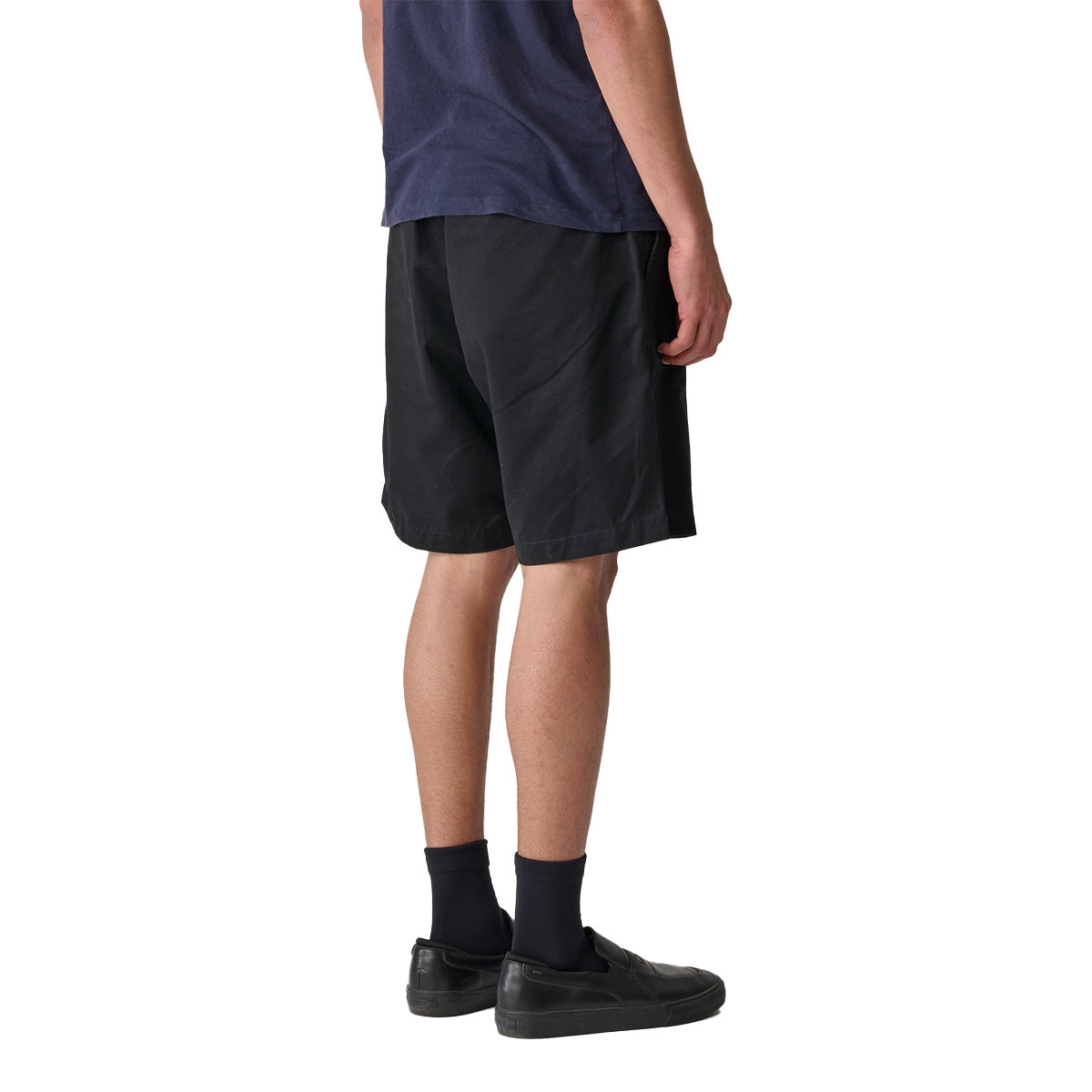 S/Double Classic Cut Chino Shorts Black Back Model