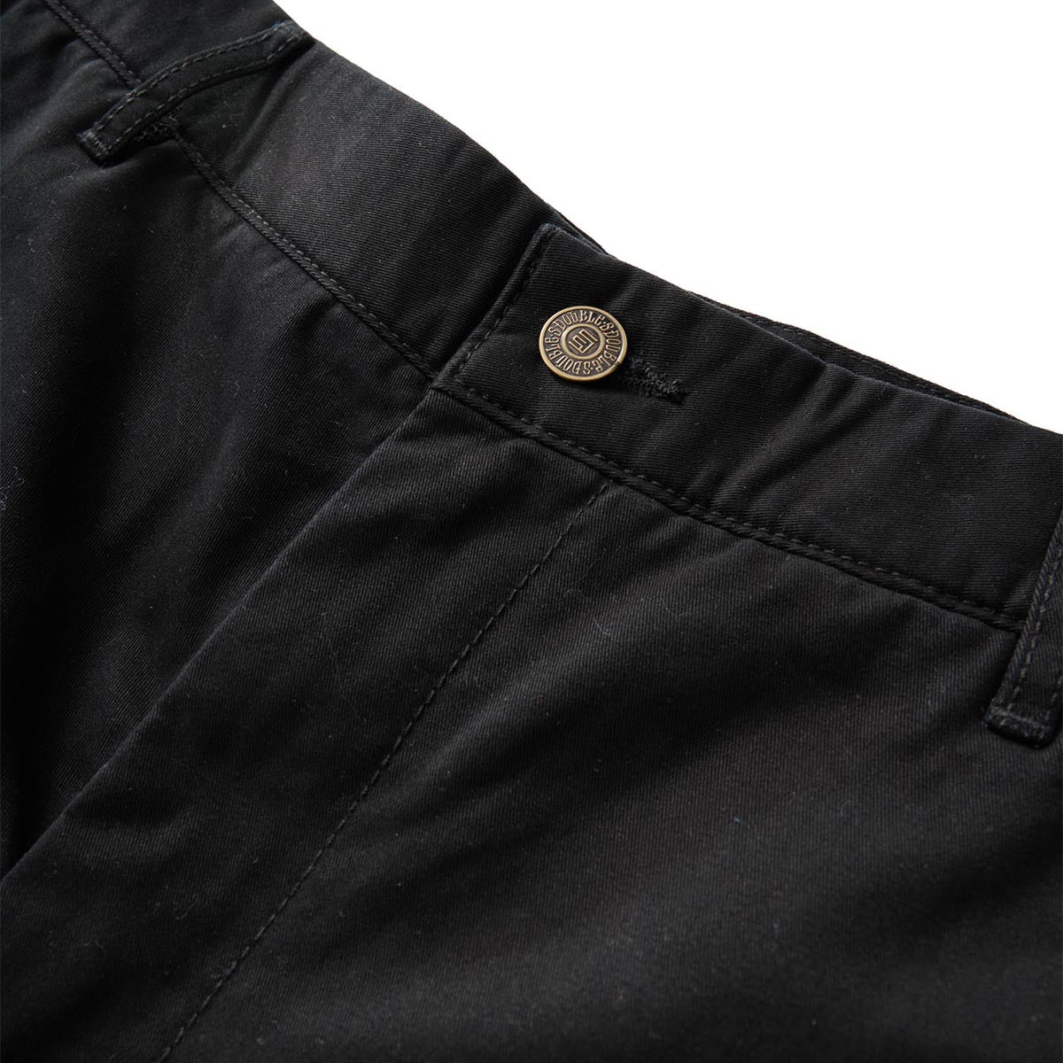 S/Double Classic Cut Chino Shorts Black Front Detail