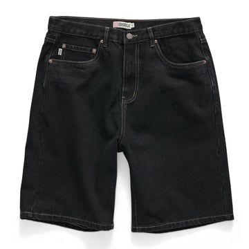 S/Double - Denim Standard Shorts Black Rinse.