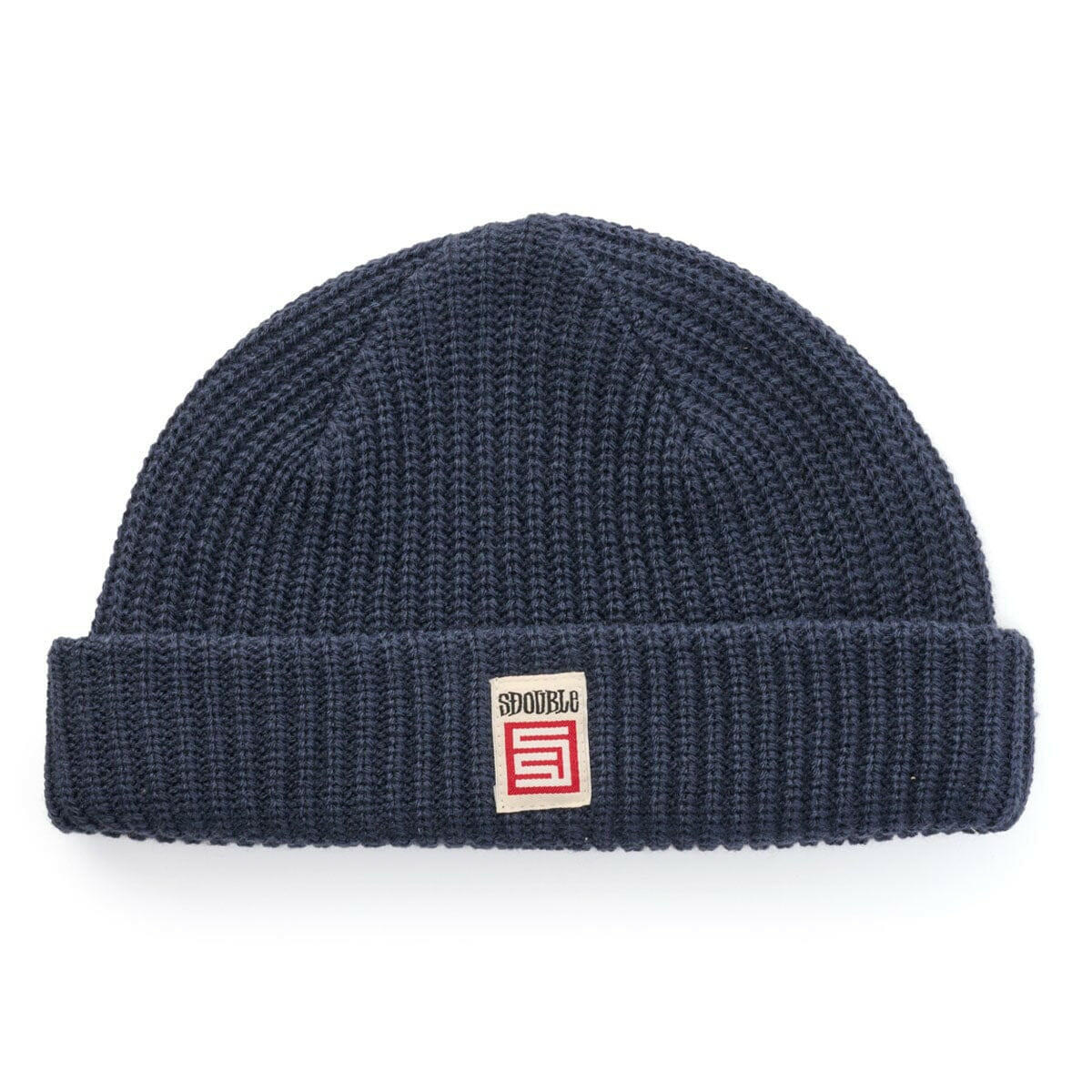 S/Double - Red Cube Low Beanie Washed Navy.