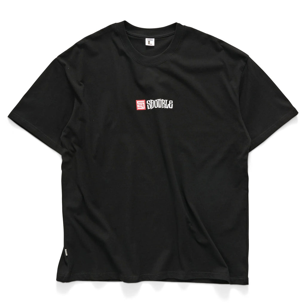 S/Double S Cube Mid Block Tee Black