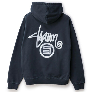 S/Double - Shawn Dot Zip Hoodie Navy.