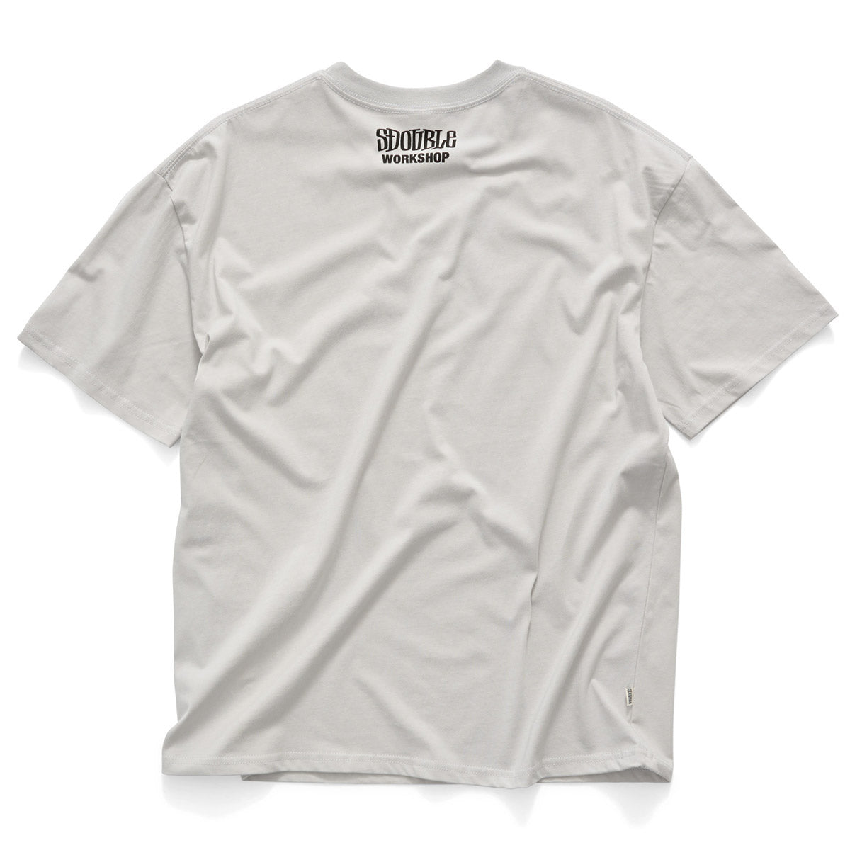 S/Double Small Stock Tee Pigment Rock Grey Back