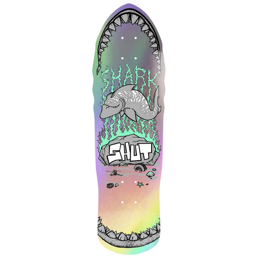 Shut Speed Shark 9.0 Hologram Skateboard Deck Bottom View